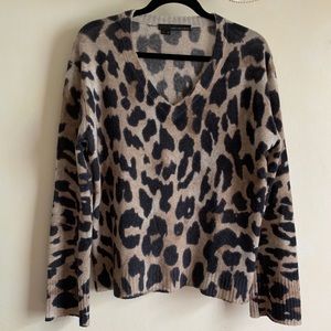 Leopard Print Cashmere Sweater